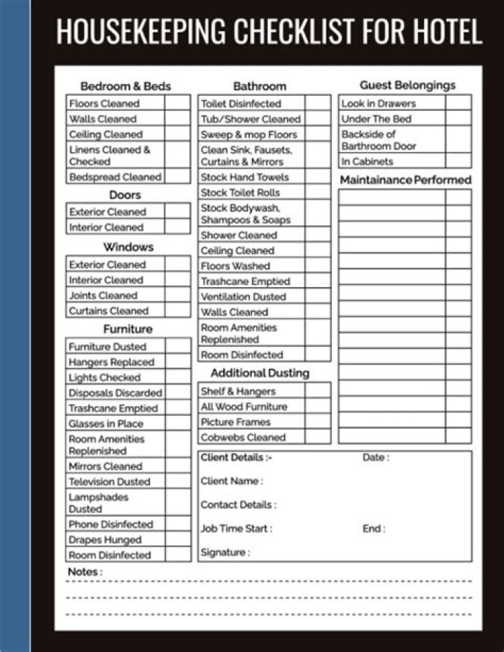Efficient Hotel Housekeeping Notes PDF for Seamless Management