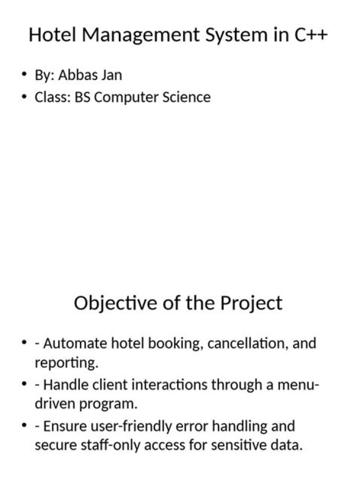 Professional Hotel Management Presentation PDF for Success