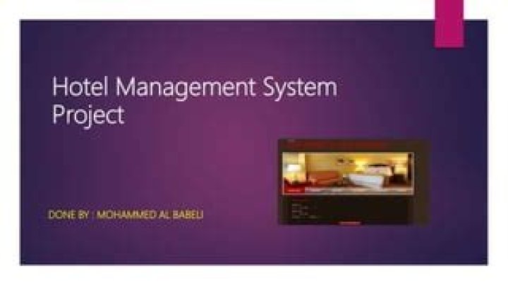 Hotel Management System Project PDF: Full Implementation Guide