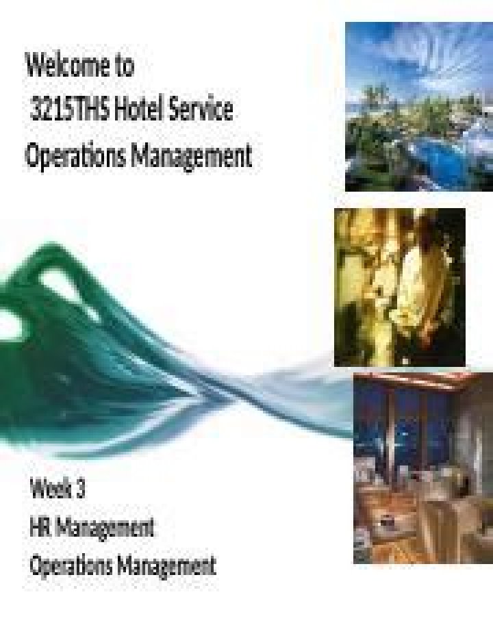 Hotel Operations Management 3rd Edition PDF – Expert Guide & Training
