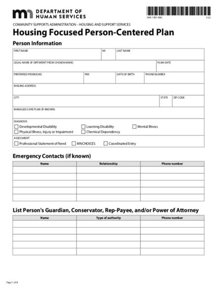 Housing Focused Person-Centered Plan PDF for Effective Housing Solutions