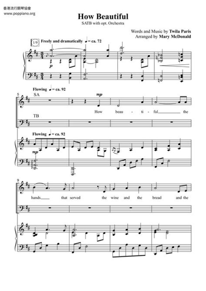 How Beautiful Sheet Music PDF Free – Download High-Quality Scores Now