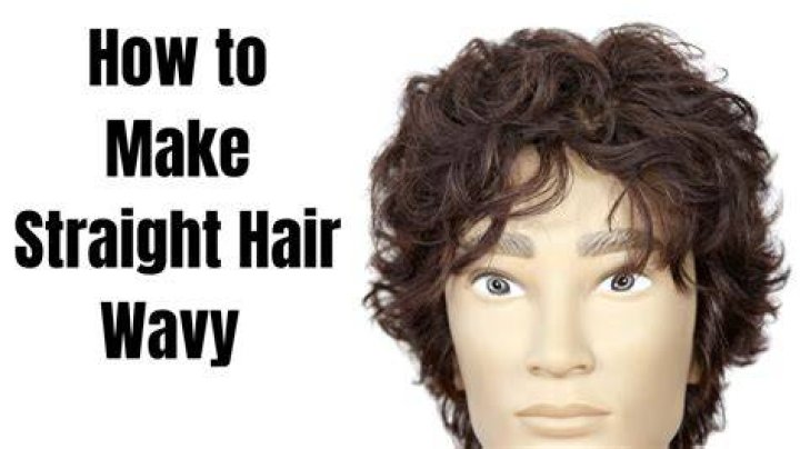 How can a guy with straight hair make it wavy?