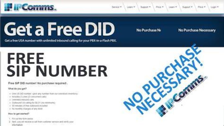 How can I get a free SIP number?
