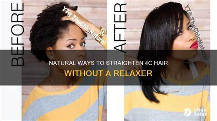 How can I straighten my natural hair without a relaxer?