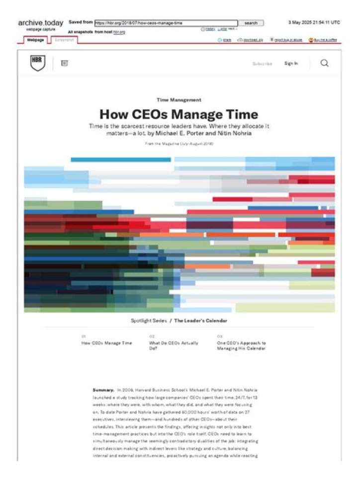 How Ceos Manage Time: A PDF Guide to Their Productivity Secrets