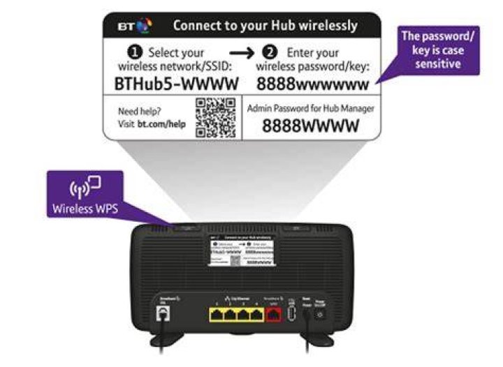 How do I change settings on my BT Home Hub 5?