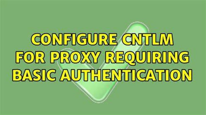 How do I configure cntlm?