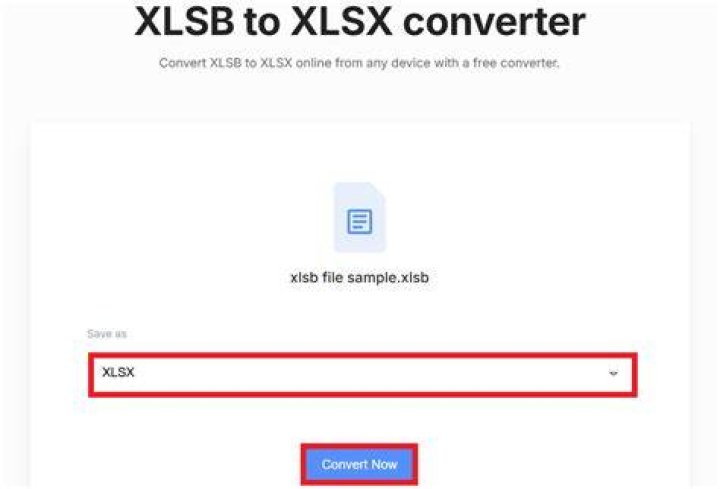 How do I convert XLSB to xlsx?