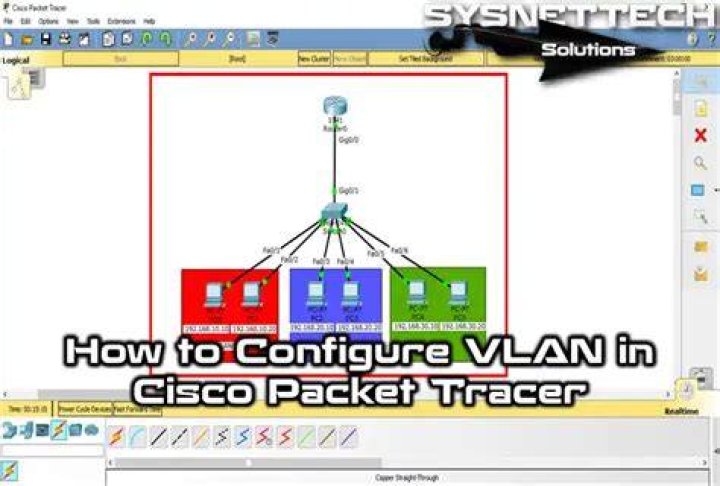 How do I create a VLAN in Packet Tracer?