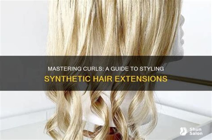 How do I curl my synthetic hair?