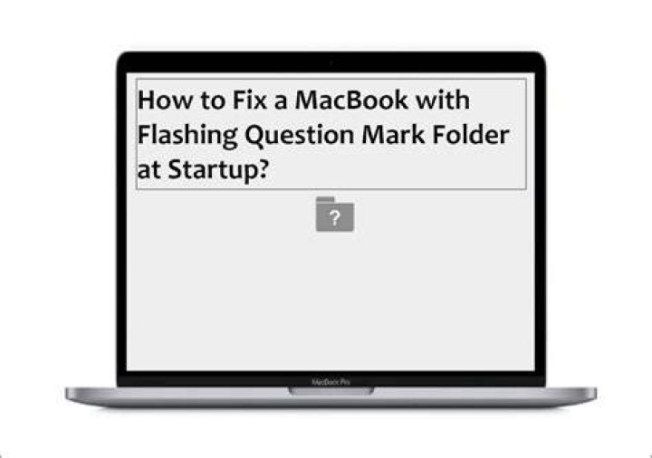 How do I fix a question mark folder on a Mac?
