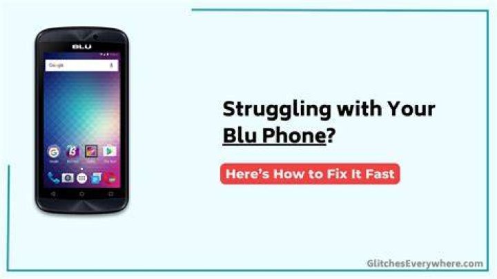 How do I fix my Blu phone?