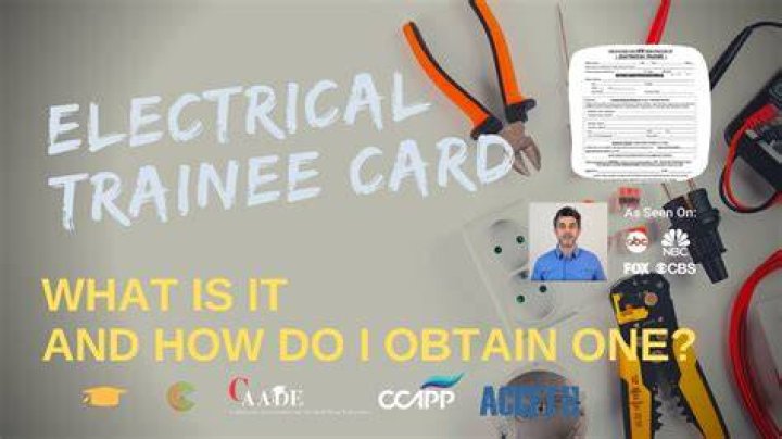 How do I get an electrician trainee card?