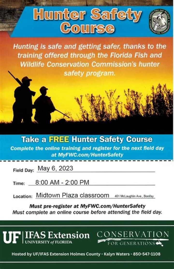 How do I get my hunter safety course in Florida?