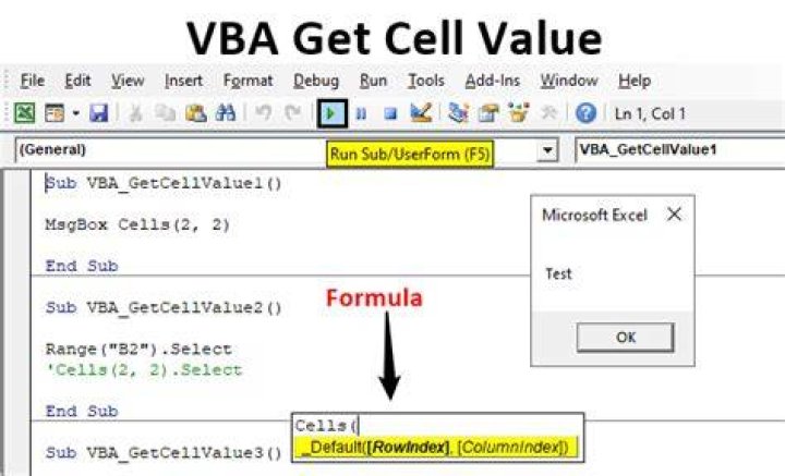 How do I pull a value from a cell in Excel VBA?