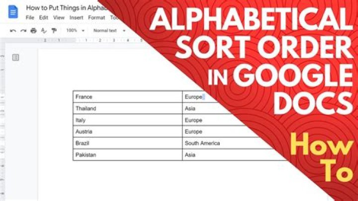 How do I put emails in alphabetical order?