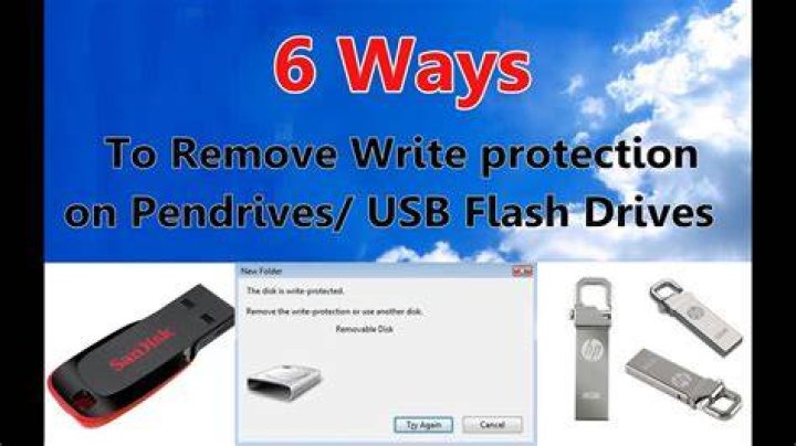 How do I remove write protection on HP flash drive?
