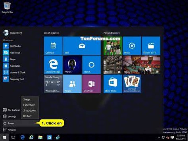 How do I restart Windows 8 without the Start menu?
