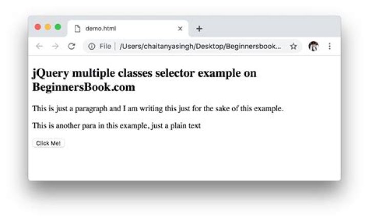 How do I select a class using jQuery?