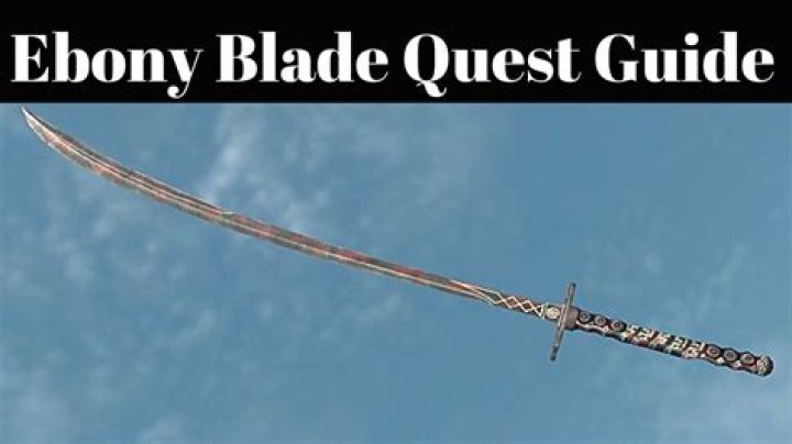 How do I trigger the Ebony Blade quest?