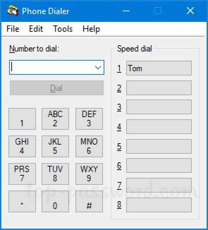 How do I use dialer on Windows 7?
