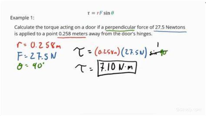 How do you calculate perpendicular torque?