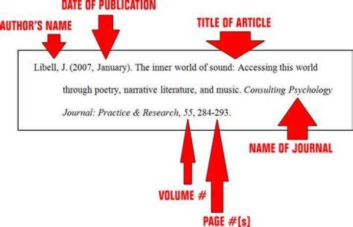 How do you cite an article in APA format?