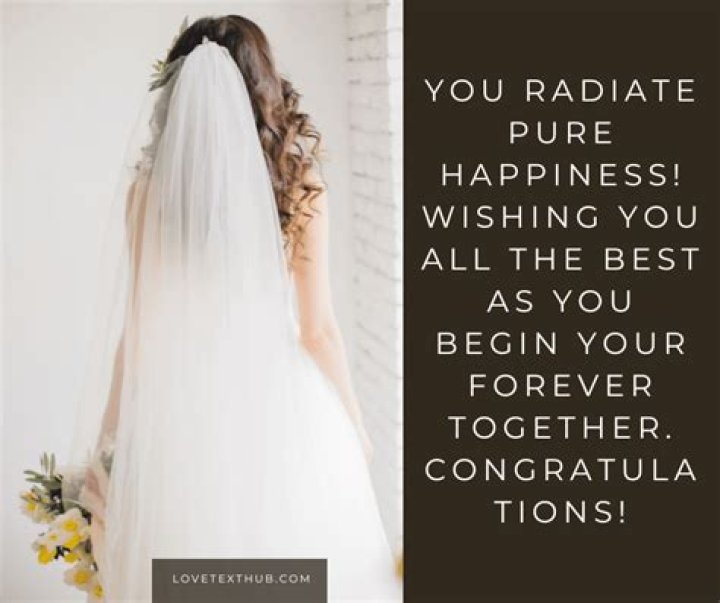 How do you congratulate a bride to be?