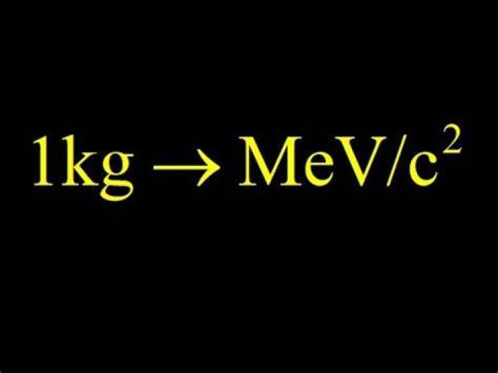 How do you convert MeV to KG?