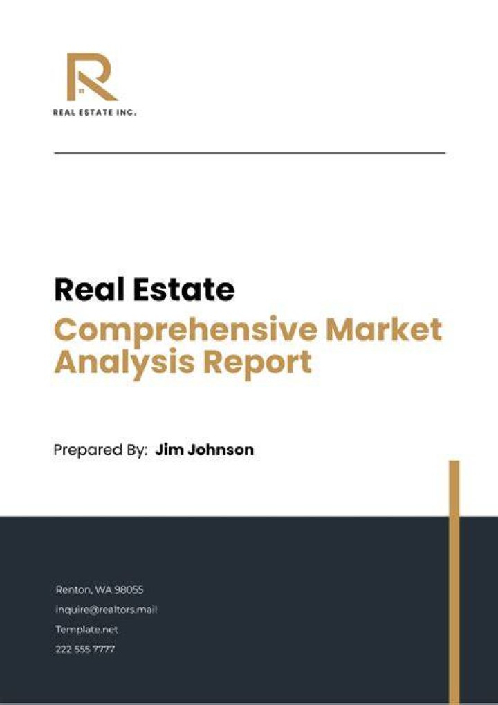 How do you get a real estate market report?