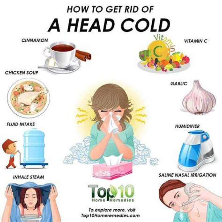How do you get rid of a head cold?