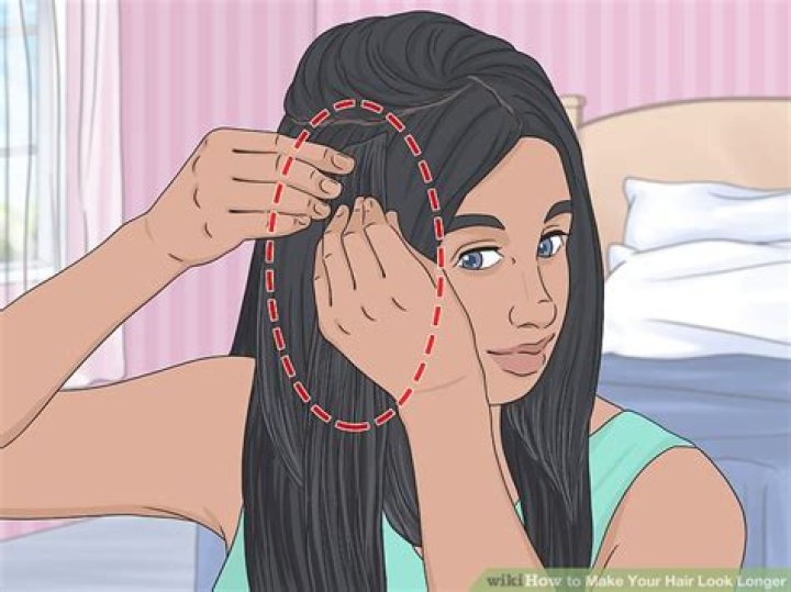 How do you make your hair look longer than it is?