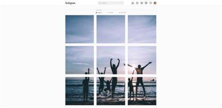 How do you put a grid on your Instagram picture?