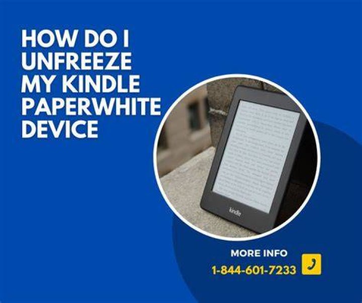 How do you unfreeze a Kindle screen?