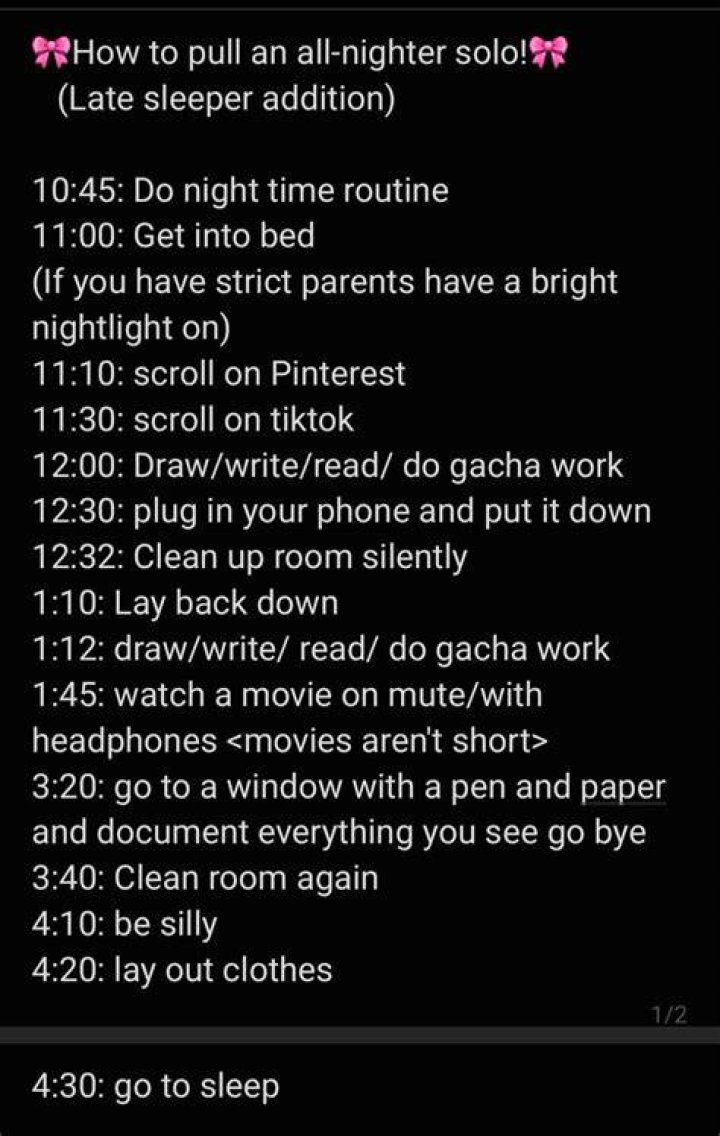 How do you use all nighter in a sentence?