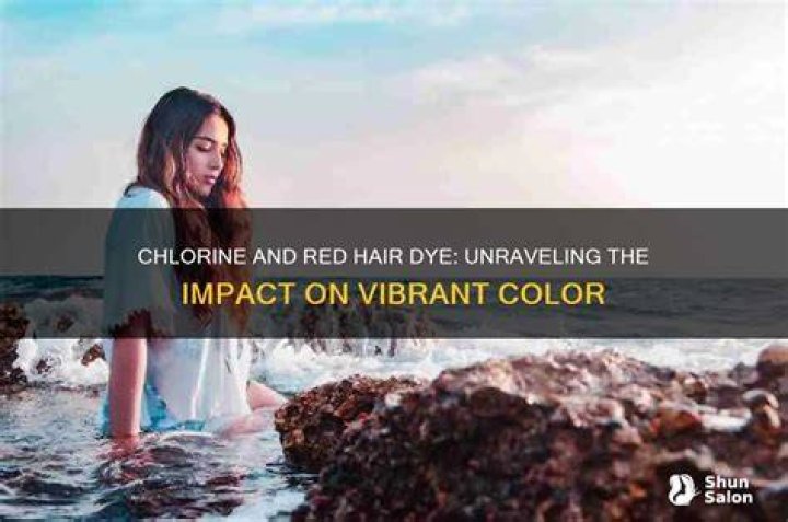 How does chlorine affect the color of hair?