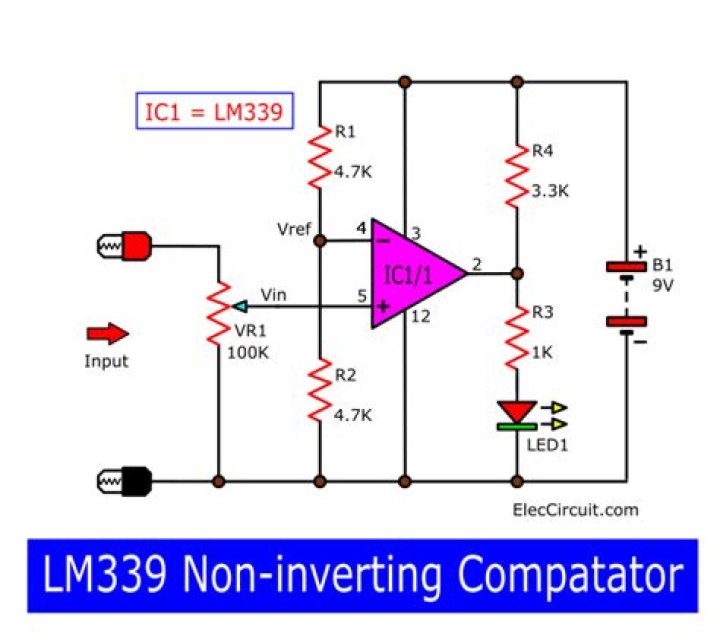 How does LM339 comparator work?