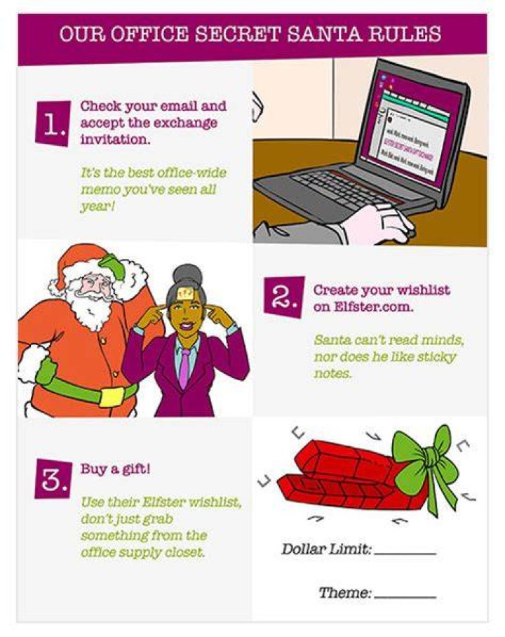 How does Secret Santa work in the office?