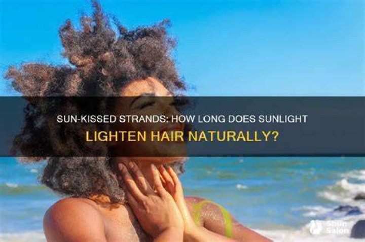 How long does it take for Sun-In to lighten hair?