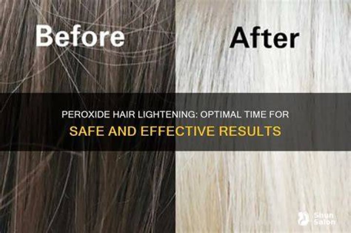 How long should you leave peroxide in your hair?