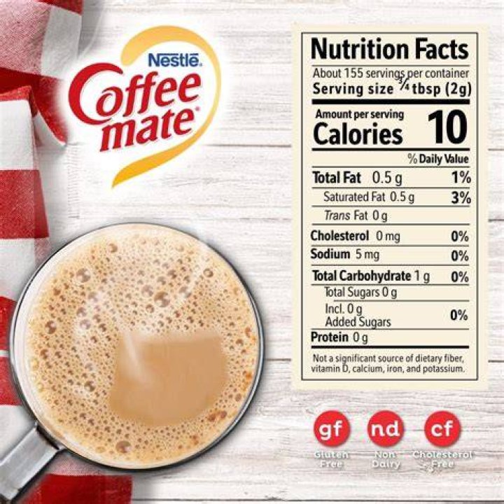 How many calories does Coffee Mate powder have?