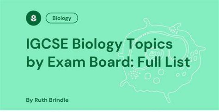 How many topics are in IGCSE biology?