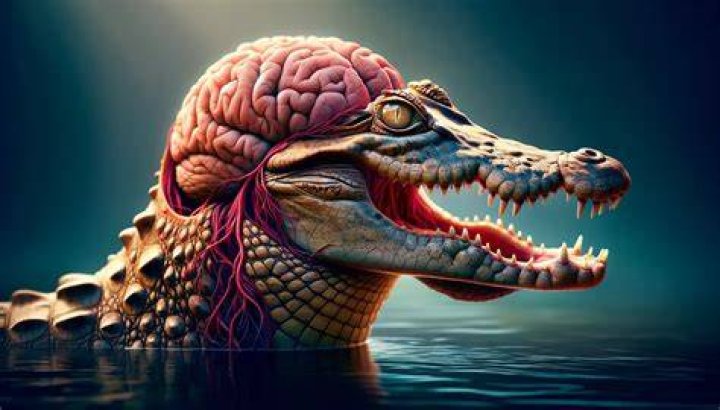 How small is a crocodile brain?