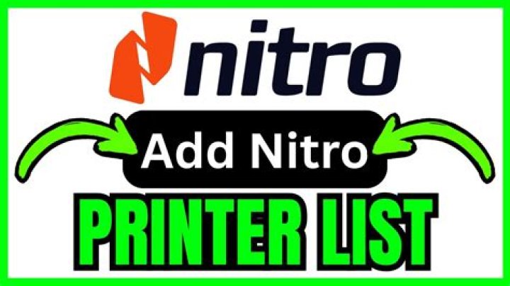 How to Add Nitro PDF to Printer List in 2024
