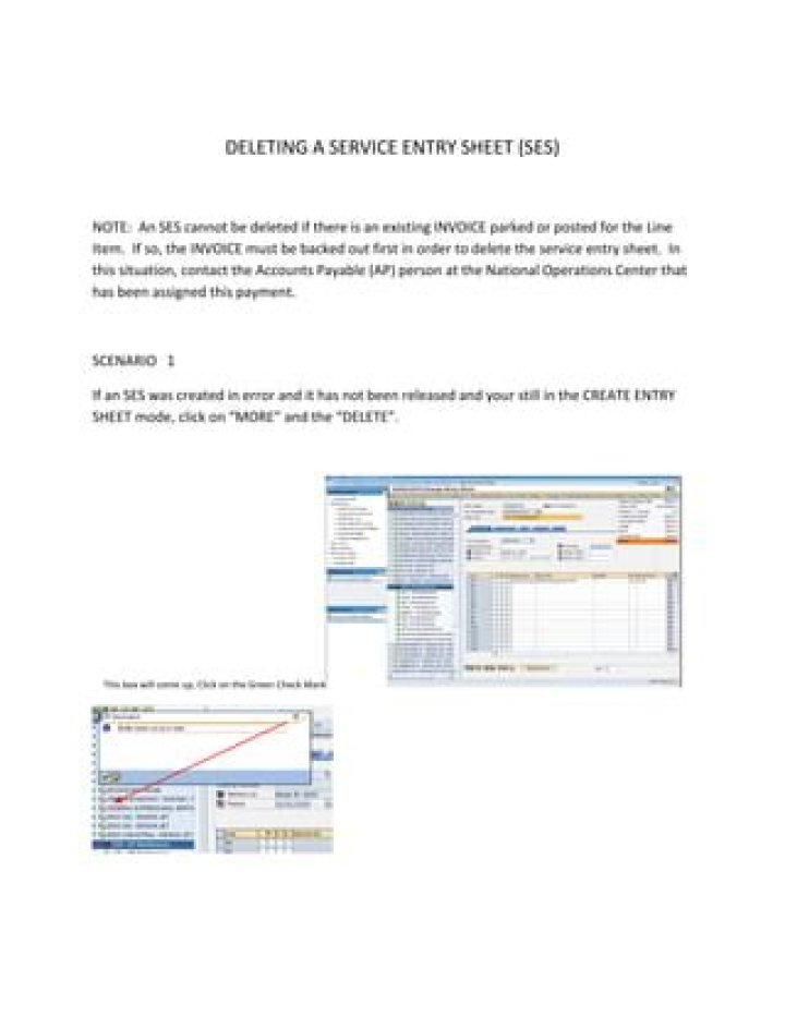 How to Create Service Entry Sheet in SAP PDF Format