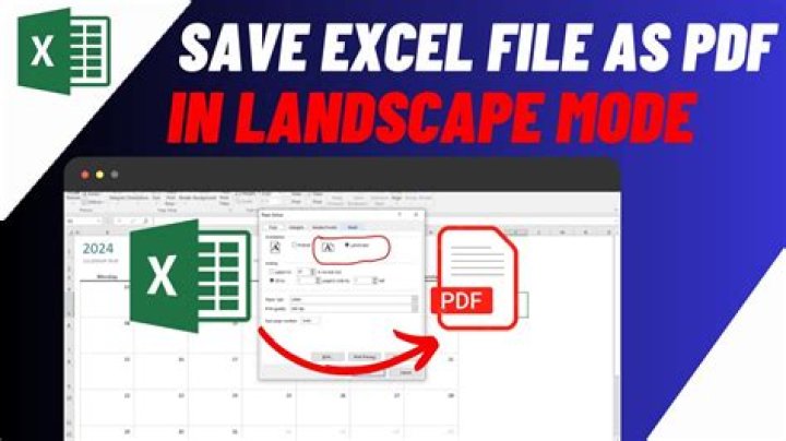 How to Export Excel Sheets to PDF Landscape Format