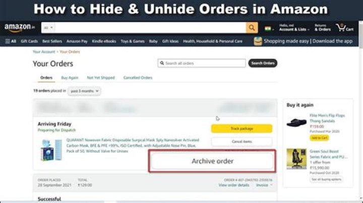 How to Hide Amazon Orders from Kids Amazon orders, Amazon deals