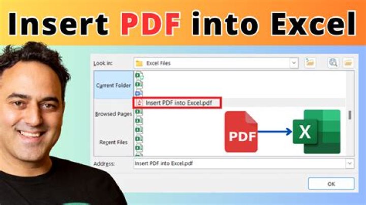 How to Insert PDF into Excel Worksheet Easily
