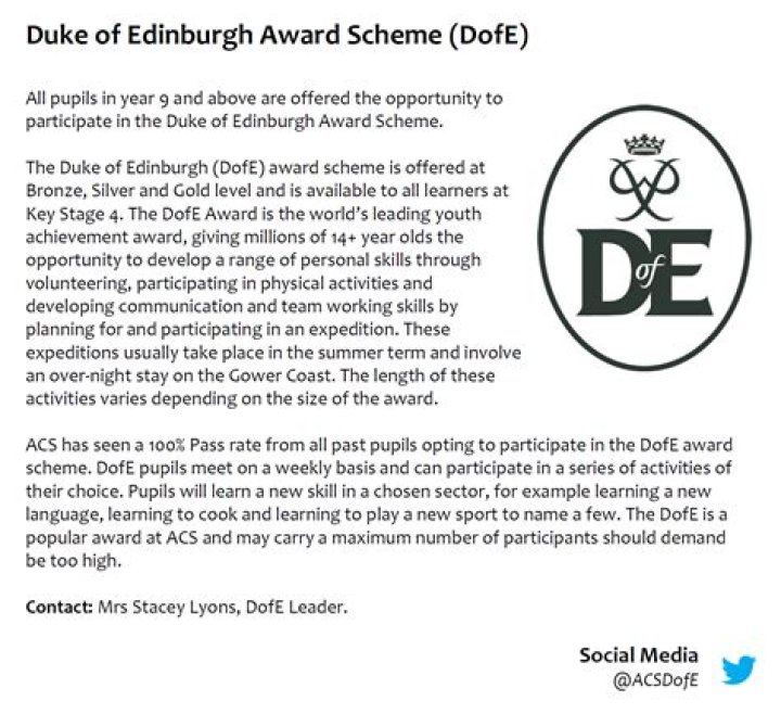 How to participate in Duke of Edinburgh Award?